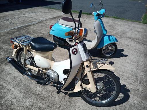 引き取り希望です。ホンダ スーパーカブ50  社外マフラー /ジョルノ(60cc、ボアアップ、原付二種) 2台セット