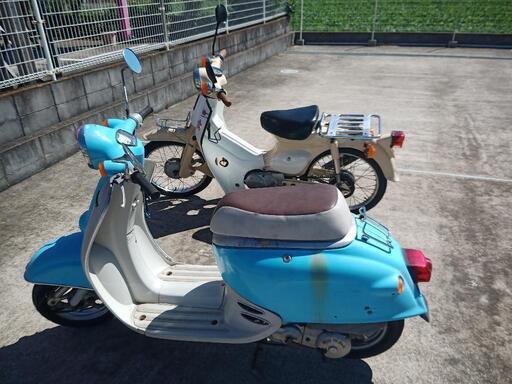 引き取り希望です。ホンダ スーパーカブ50  社外マフラー /ジョルノ(60cc、ボアアップ、原付二種) 2台セット 引き取り希望です。ホンダ スーパーカブ50 社外マフラー /ジョルノ