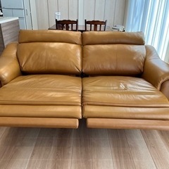 本革×合皮⭐️電動リクライニングソファ♥️