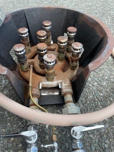 □①中古品 マルゼン1口コンロ MG-9J 都市ガス 2019年製 スーパー