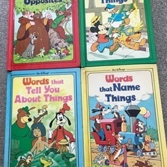 ディズニー英語絵本4冊セット幼児用単語ブック本格的な英語教材です。