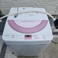 シャープ　洗濯機　6キロ　2017年製