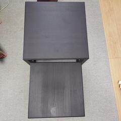 IKEA　ローテーブル　ネストテーブル　　黒　