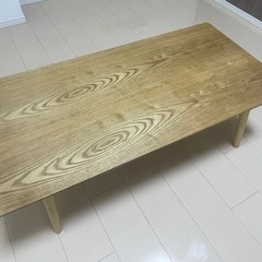 ローテーブル　折りたたみテーブル　木目　