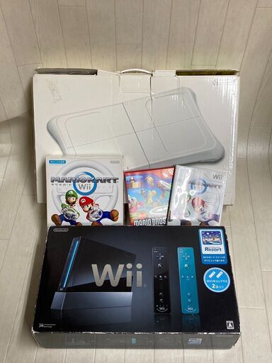 A3551　任天堂Wii本体Wiiソフトマリオカートマリオフィットネスまとめ売り