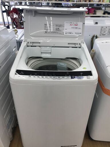 ★ジモティ割あり★ HITACHI 洗濯機 8.0kg 年式2017 動作確認／クリーニング済み KJ2616