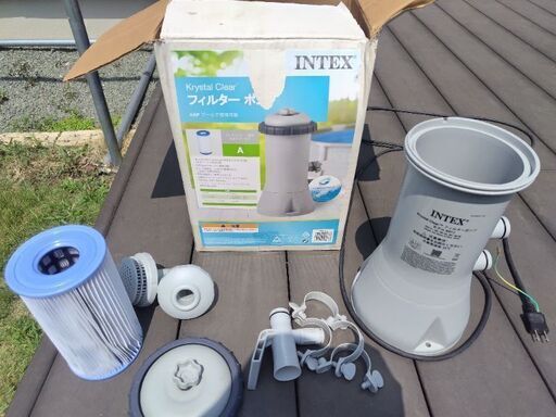 プール 大型 コストコ 4.5㍍ 循環ポンプ付き 中古