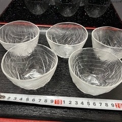 【ネット決済】ガラス小鉢　5点セット