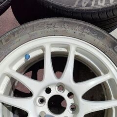 15インチ 100-4H WORK EMOTION CR Kai + 中古KENDA 4本