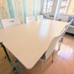 【売ります】美品！会議テーブル・椅子・ホワイトボード※引きとり限定・定価11万　