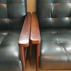 革/レザーソファー ２人掛け＋１人掛けセット