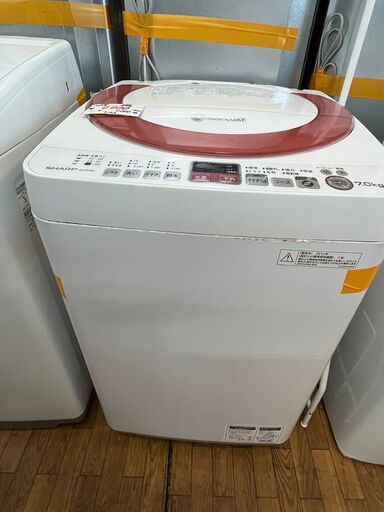 【リサイクルショップどりーむ鹿大前店】No.6962　洗濯機　SHARP　2012年製　7.0㎏　ES-KS70N 8415円