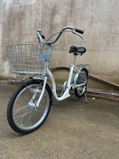 自転車 20インチ パールホワイト