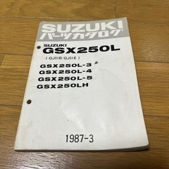 GSX250L パーツカタログ　整備手帳にも　アメザリ　ザリ　ゴ...