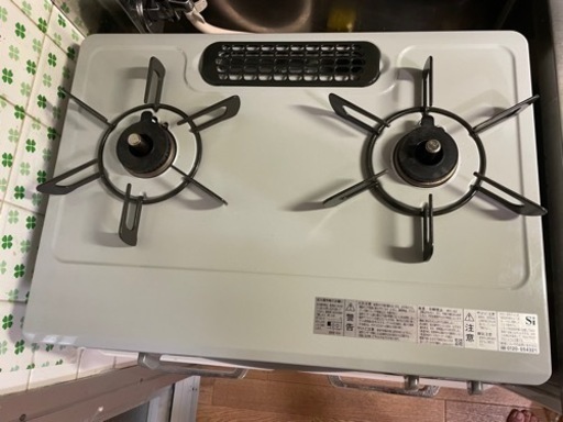 リンナイ製グリル付ガステーブル 都市ガス - キッチン家電 