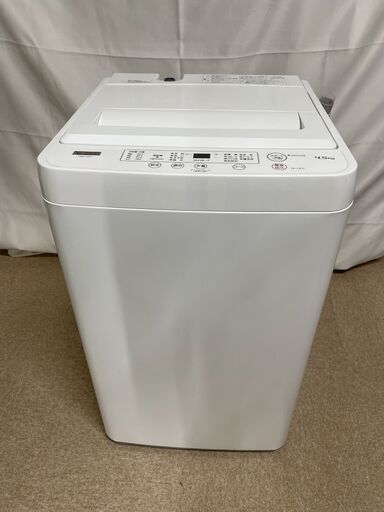 【北見市発】ヤマダセレクト YAMADASELECT 全自動電気洗濯機 YWM-T45H1 2020年製 4.5kg (E1912aykY)