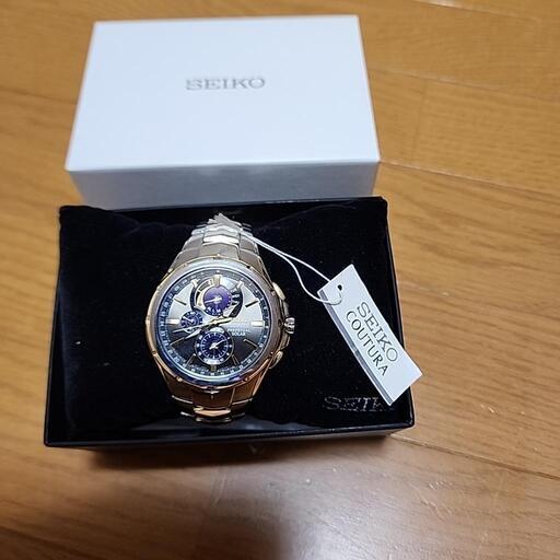 最高品質の セイコー 上級コーチュラ SEIKO ソーラー メンズ腕時計