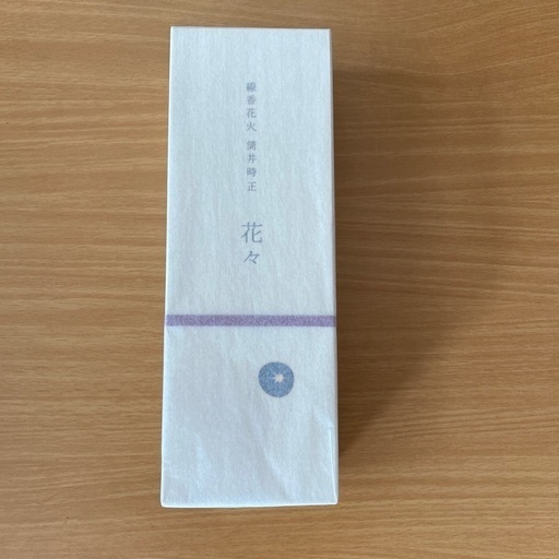 未使用・未開封　線香花火　花々　筒井時正　木箱付き　櫨蝋の和蝋燭　蝋燭立て　花火