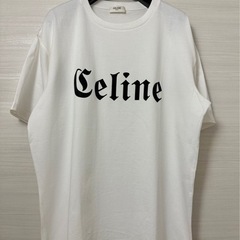 【CELINE】22SS ゴシックロゴプリントコットンジャージT...