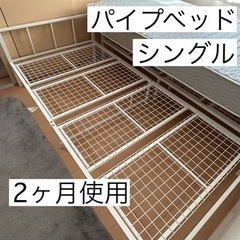 【ネット決済】【×やり取り中】ニトリ シングルパイプベッド(バジ...