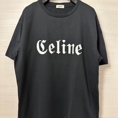 【CELINE】22SS ゴシックロゴプリントコットンジャージT...