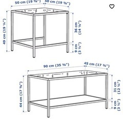 美品　定価¥12990-IKEA VITTSJÖ ヴィットショー