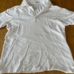 白のポロシャツ　XL