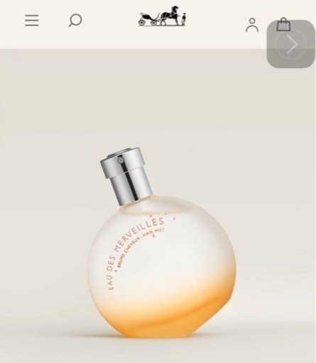 エルメス　HERMES ヘアミスト　香水　パフュームド ヘアミスト 《オー デ メルヴェイユ》