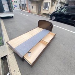 ?‍♀️☘️大阪市内配達設置無料?‍♀️2つ引き出しシングベッドマットレスセット?