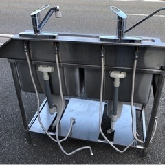 ⭐︎中古品　ソイルド2槽シンク　1200×640×900mm  厨房用品⭐︎