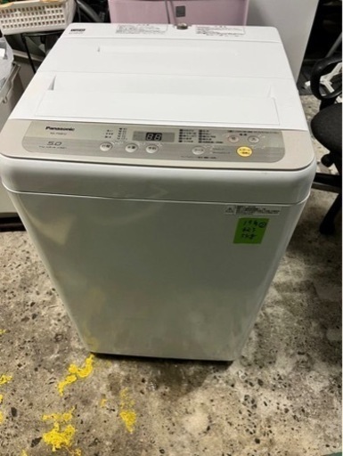 ❷19年　パナソニック洗濯機5kg 配送無料❗️設置無料❗️分解洗浄可能‼️
