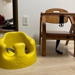 幼児用椅子とバンボのセット