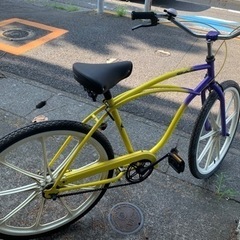古車(決まりました)ビーチクルーザー　26インチ　