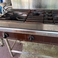 4口ガス台　プロパンガス　業務用ガス台