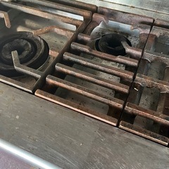 4口ガス台　プロパンガス　業務用ガス台