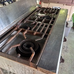 4口ガス台　プロパンガス　業務用ガス台