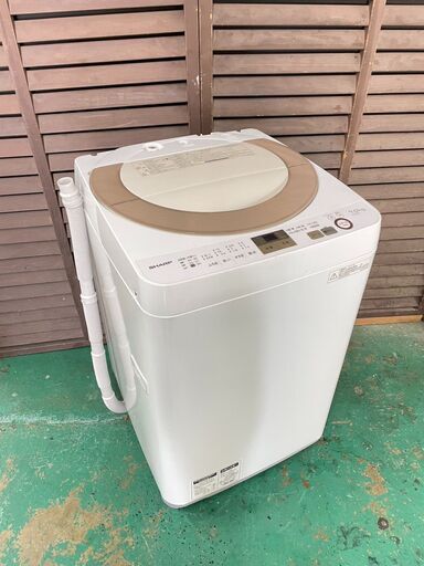 A3578　シャープ 2017年製 簡易乾燥付洗濯機 生活家電 家庭用 自社配達可能‼【洗濯機引取り可能です】