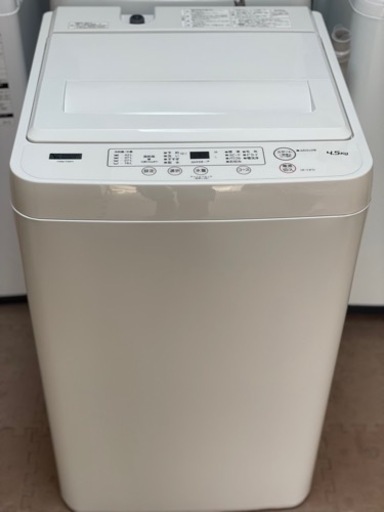 送料・設置込み　洗濯機　4.5kg ヤマダ　2021年