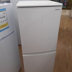 【ドリーム川西店御来店限定】 シャープ 2ドア冷蔵庫 SJ-D14E-W 137L（46L/91L) 19年製 動作確認／クリーニング済み 【2002211255601395】
