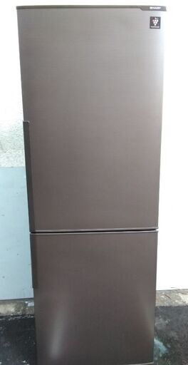 シャープ 2ドア大型冷凍冷蔵庫  SJ-PD27A-T 271L 15年製 ダークウッド 配送無料