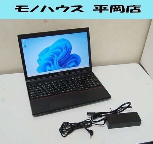 富士通 ノートパソコン FMVA0500YP ブラック Windows 11 Pro 64bit Intel Core i7-4700MQ 2.40GHz SSD 250 札幌市 清田区 平岡