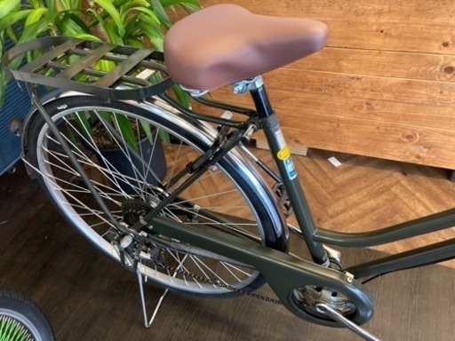 【前後タイヤ・チューブ新品！】LEDダイナモ　6段変速　26インチ　ブラウン 前後タイヤ・チューブ新品！】LEDダイナモ 6段変速 26インチ ブラウン