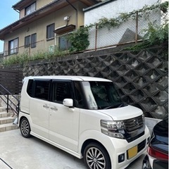 【ネット決済・配送可】 N-BOX カスタム　ホワイト　綺麗な車