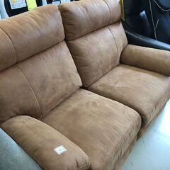 ジモティ来店特価！！】2人用電動ソファ 丸太家具 J-0883