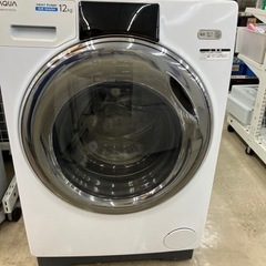 AQUA?シワを抑えてふんわり仕上?ドラム式洗濯乾燥機8514
