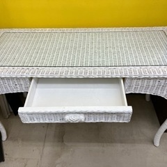 サイド💛ホワイトの編込デザイン💛テーブル3278