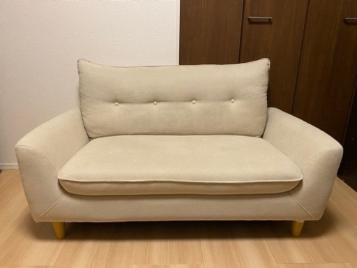 ニトリ 2人掛けソファ 傷・汚れに強い合成皮革 2人掛けソファ(PD02-