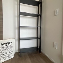 3人掛けソファと本棚