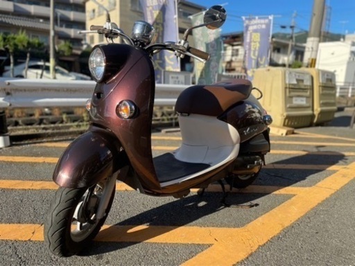 【ご成約でヘルメットプレゼント】YAMAHA ビーノ　人気のFI車両　ブラウン【配送•当日納車可能】