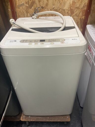 ☆中古￥6,800！【会員価格￥6,800】YAMADA　6.0㎏洗濯機　家電　2017年製　YWM-T60A1型　【BH108】